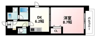 ヴィレッジ蔵人【3階】の間取り