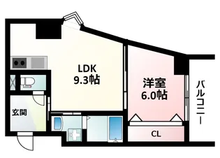 I Cube 新大阪東【4階】の間取り