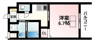 サンスクエア新大阪【6階】の間取り