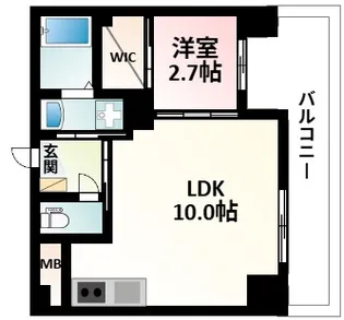 アドバンス江坂ラシュレ【15階】の間取り