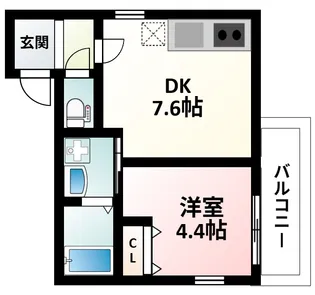 フジパレス新大阪サウス【2階】の間取り