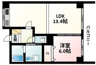 緑地JIROⅡ【9階】の間取り