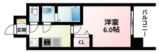 エグゼ江坂【10階】の間取り