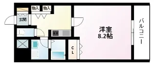 ドライバウム江坂【9階】の間取り