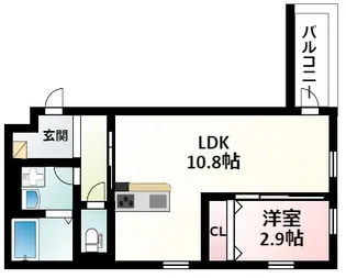 Amour Ville江坂【3階】の間取り