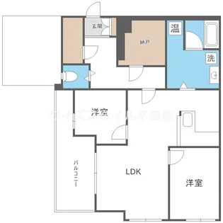 カーサ千里山【2階】の間取り