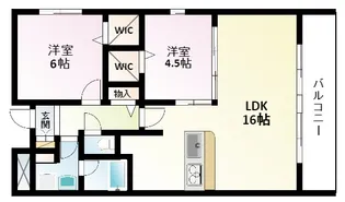 Alice Garden Esaka【1階】の間取り