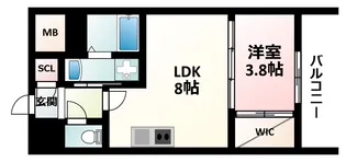 セレニテ新大阪カルム【5階】の間取り