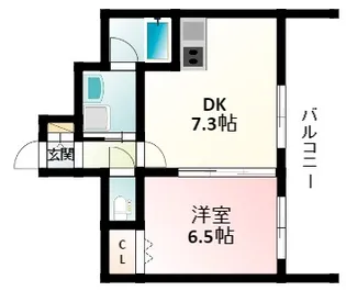 サンレムート江坂セカンド【8階】の間取り