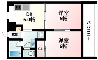 カルム緑地公園Ⅱ【2階】の間取り