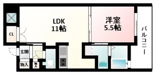 アーバンコートカサンドラX(クロス)【7階】の間取り
