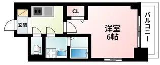 エスリードレジデンス新大阪プライム【2階】の間取り