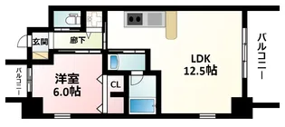 スプランディッド新大阪キャトル【4階】の間取り