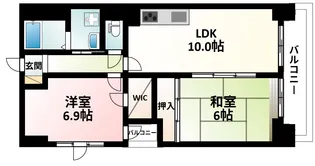 ウエストコート新大阪【2階】の間取り