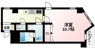 協同レジデンス江坂【3階】の間取り