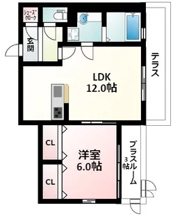 セジュールエピ【1階】の間取り