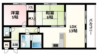 マンション寺新【3階】の間取り