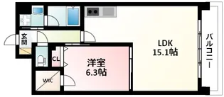 ア・ミュゼ新大阪【12階】の間取り