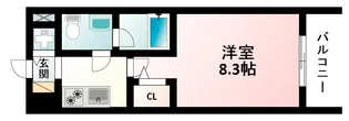 プラウドフラット新大阪【14階】の間取り