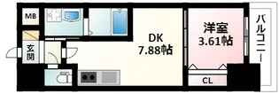 エスリードレジデンス江坂垂水町【5階】の間取り
