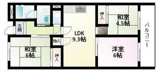 マンションにぎわい【2階】の間取り