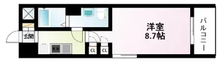 ミュプレ江坂【9階】の間取り