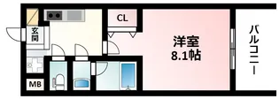 レジディア新大阪【4階】の間取り