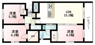 グラート緑地【1階】の間取り