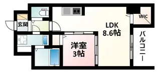 SEST新大阪【9階】の間取り