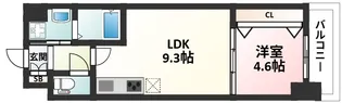 セノアタワー新大阪(旧グランルクレ新大阪)【9階】の間取り