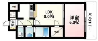 ノルデンタワー新大阪アネックス【2階】の間取り