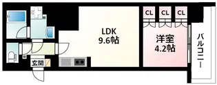 アーバネックス江坂広芝【2階】の間取り