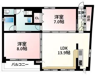 Southern West【3階】の間取り