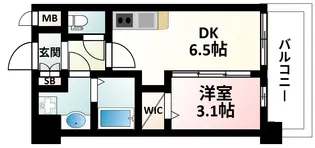 プレサンス東淀川駅前プローシェ【13階】の間取り