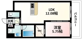 プレジオ東三国【4階】の間取り