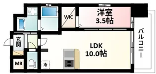 Attirant西三国【6階】の間取り