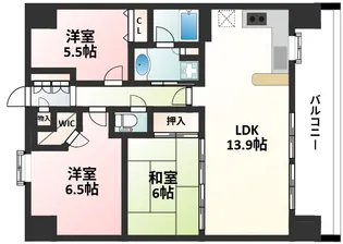 エステムコート新大阪Ⅳパークフロント【1302号室】の間取り