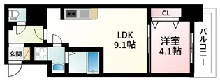 S-RESIDENCE江坂Eminence【2階】の間取り