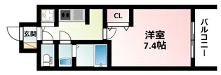 S-RESIDENCE江坂Eminence【7階】の間取り