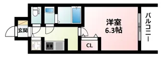 S-RESIDENCE江坂Eminence【13階】の間取り