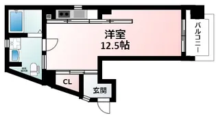 ベルグランデ新大阪【8階】の間取り