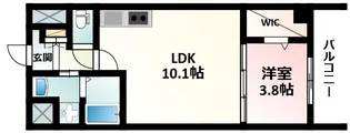 パークライフESAKA【7階】の間取り