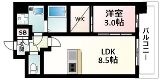 セレニテ西中島アリア壱番館【4階】の間取り