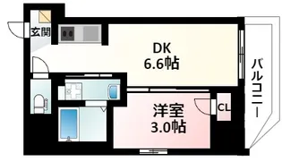 ILE Riche Nishinakajima【7階】の間取り