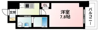 エステムコート新大阪Ⅵエキスプレイス【8階】の間取り