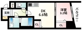 YOU'S八番館【4階】の間取り