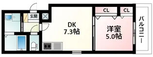 フジパレス吹田Ⅰ番館【3階】の間取り