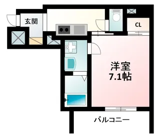 エイペックス新大阪【3階】の間取り
