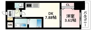 エスリードレジデンス江坂垂水町【8階】の間取り