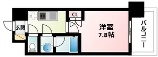 パークフラッツ江坂【6階】の間取り